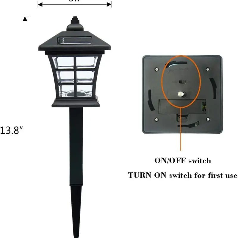 6 Pack Solar Pathway Lights Outdoor Solar Garden Lights Solar Powered Landscape Lighting for Yard Patio, Garden, Walkway