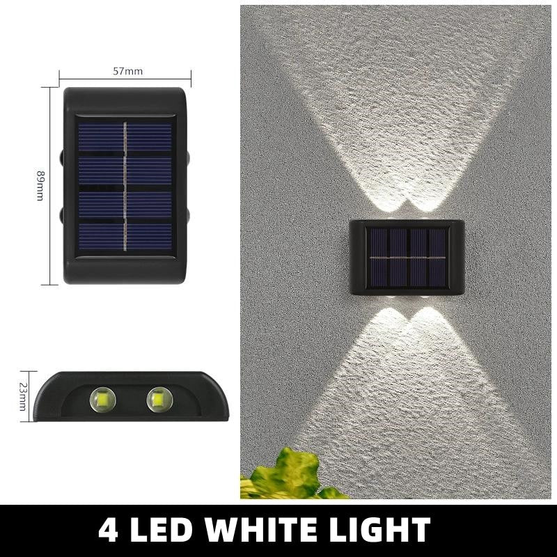 Solar Wall Lamp Outdoor Waterproof Solar Lights Up And Down Luminous Lighting For Garden Street Landscape Balcony Outdoor Decor