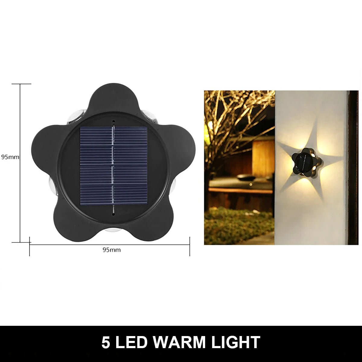 Solar Wall Lamp Outdoor Waterproof Solar Lights Up And Down Luminous Lighting For Garden Street Landscape Balcony Outdoor Decor