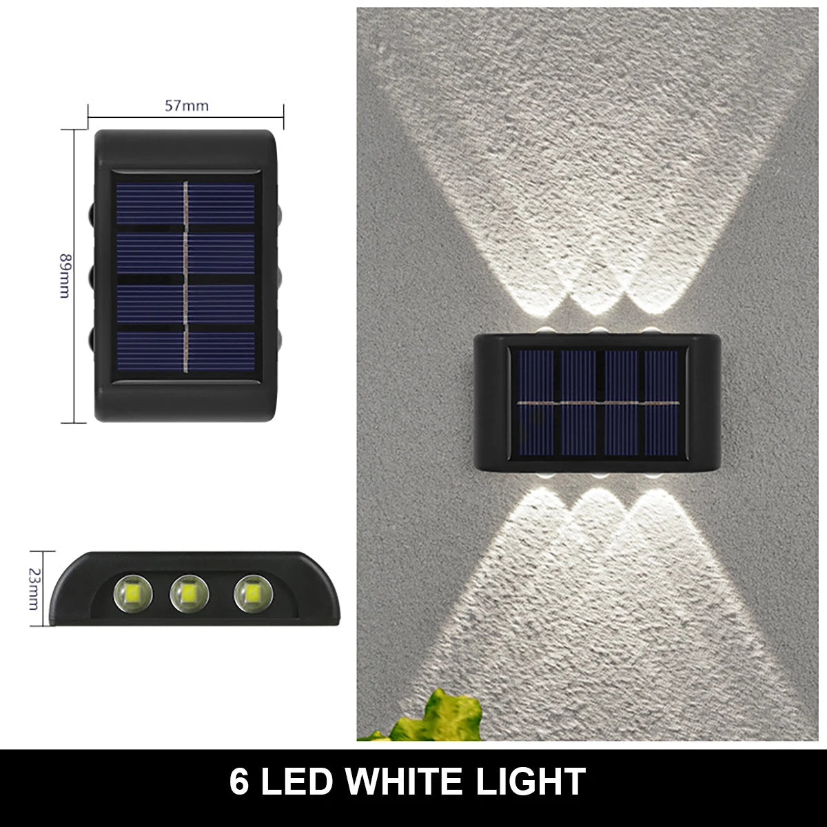 Solar Wall Lamp Outdoor Waterproof Solar Lights Up And Down Luminous Lighting For Garden Street Landscape Balcony Outdoor Decor