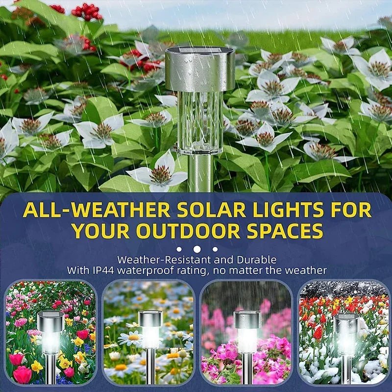 10 - 20 Piece Outdoor Waterproof Solar Powered Landscape Lights