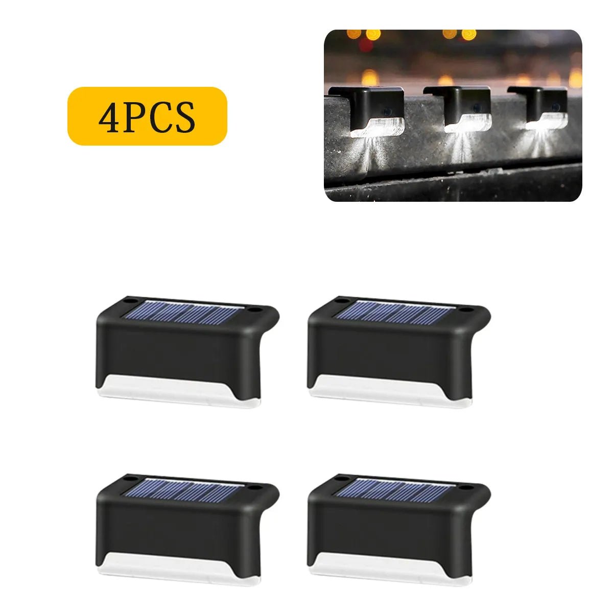 Solar Powered Safety Lights - for Decks & Stairs