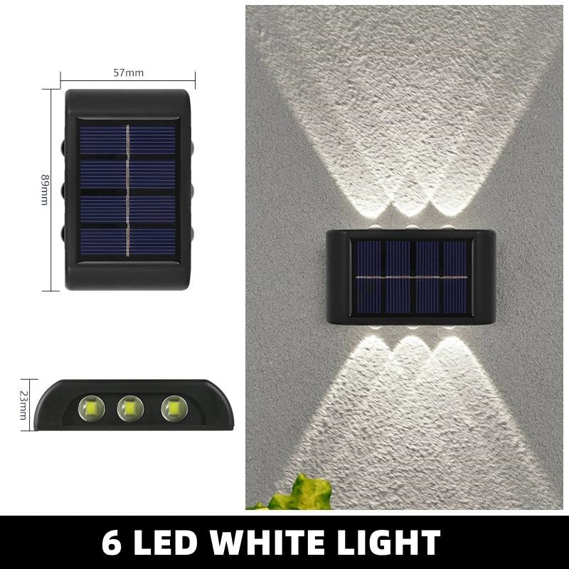 Solar Wall Lamp Outdoor Waterproof Solar Lights Up And Down Luminous Lighting For Garden Street Landscape Balcony Outdoor Decor