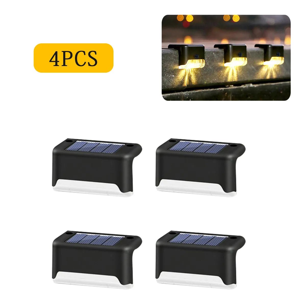 Solar Powered Safety Lights - for Decks & Stairs