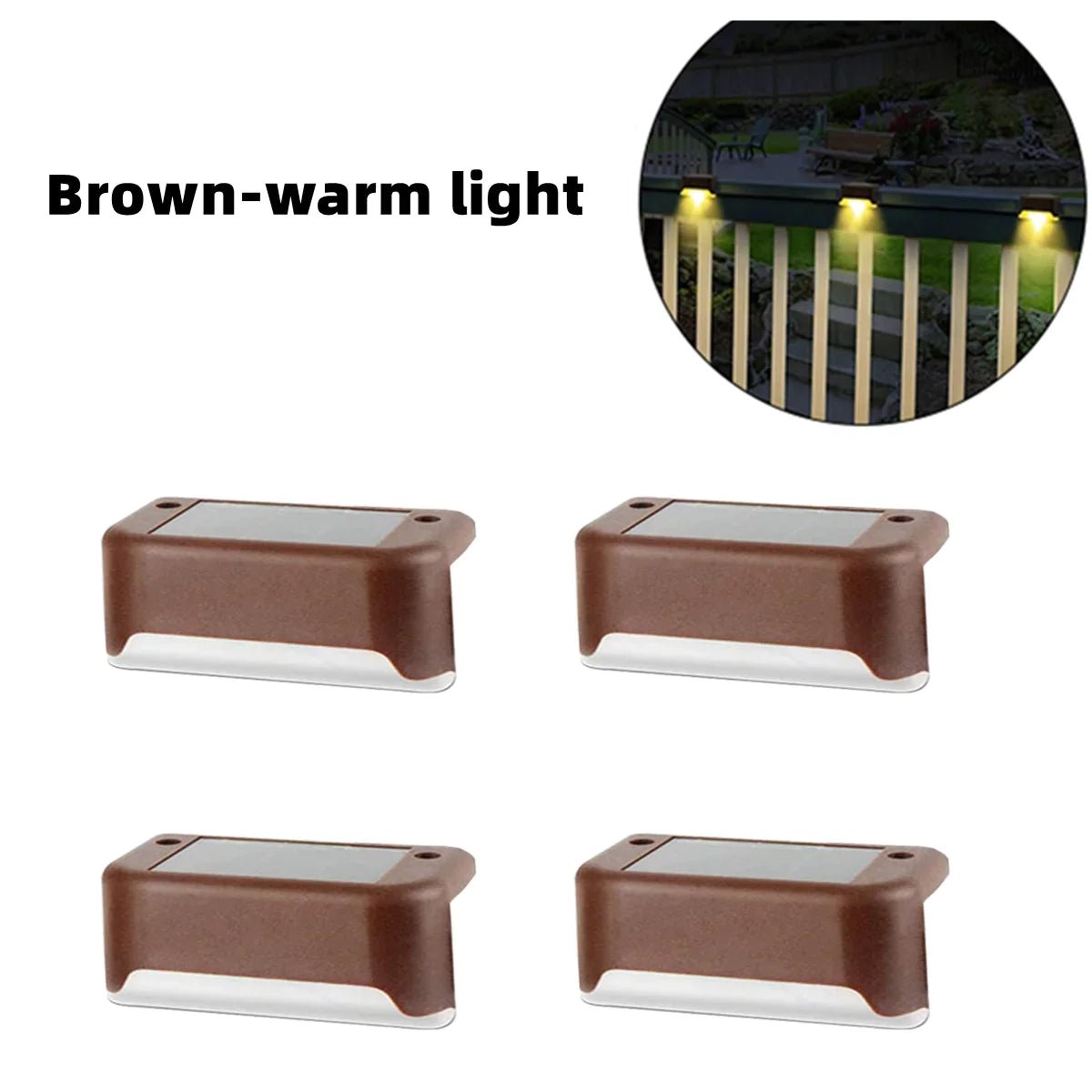 Solar Powered Safety Lights - for Decks & Stairs