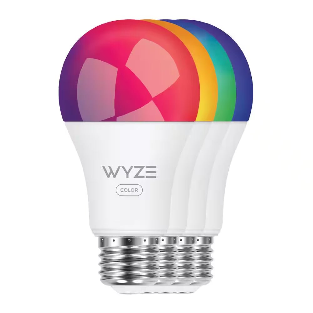 75-Watt Equivalent A19 Color-Changing Wi-Fi LED Smart Light Bulb with 16 Million Colors RGB and App Control (2-Pack)